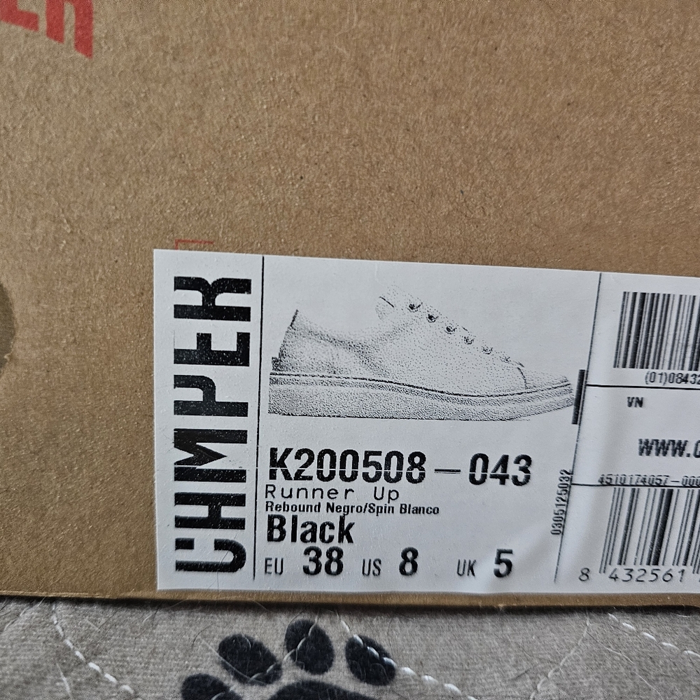 Camper Black Leather Lace-Up Sneakers with White Soles - Picture 13 of 14